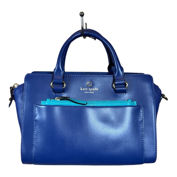 Kate Spade Hadley Street Bernadine Cobalt Satchel LIKE NEW - Picture 1 of 13